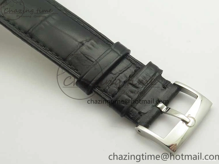 0413 De Ville Prestige Small Second TWF 1:1 Best Edition Black Dial on Black Leather Strap MIYOTA Resilient 8037